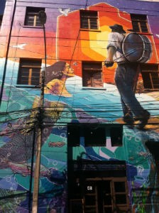 Walking Valparaiso - Street Art Mermaid