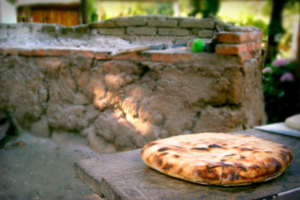 Typical Mapuche techniques for breadmaking