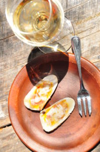 Machas and Sauvignon Blanc, a classic Chilean seafood combo