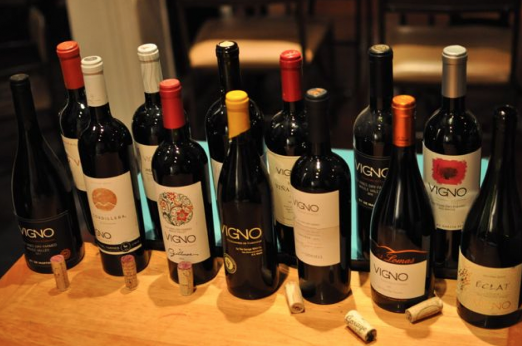 Vigno wines, photo by Amanda Barnes
