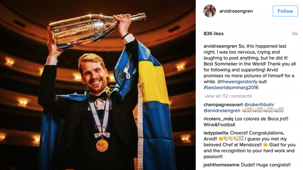 Arvid's instagram