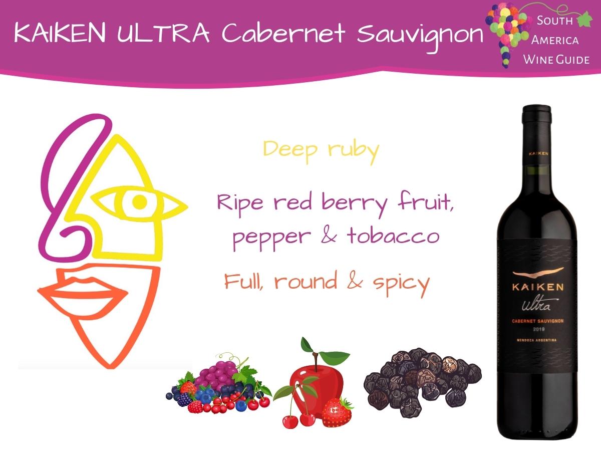 Kaiken Ultra Cabernet Sauvignon tasting note by Amanda Barnes for the South America Wine Guide