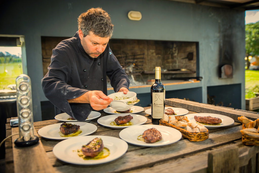 Artesana Chef at the winery restaurant in Canelones