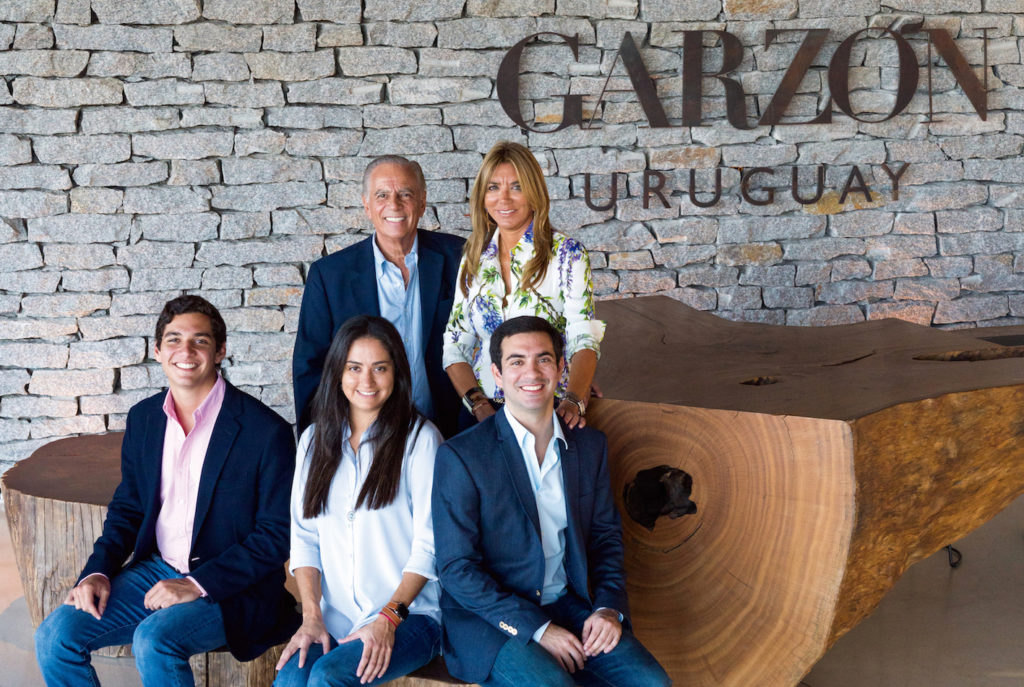 Alejandro Bulgheroni owner of Garzon winery in Uruguay and his family