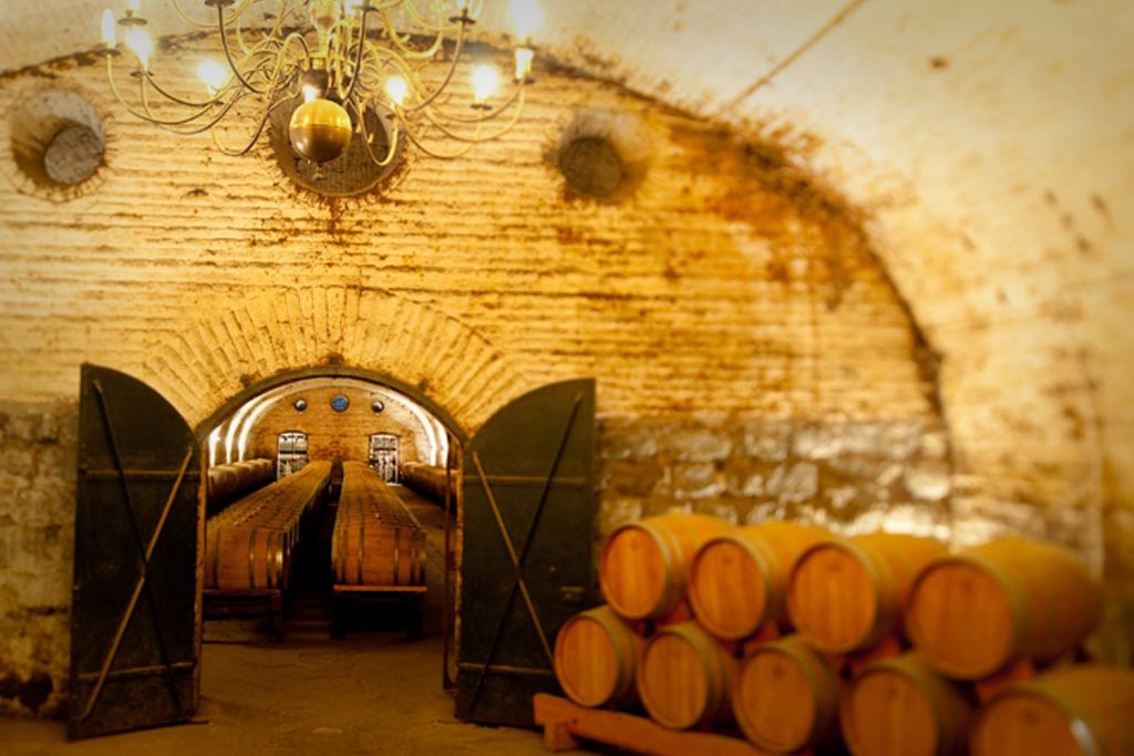Old cellar in Cousiño Macul, one of the most historic wineries in Chile. South America Wine Guide