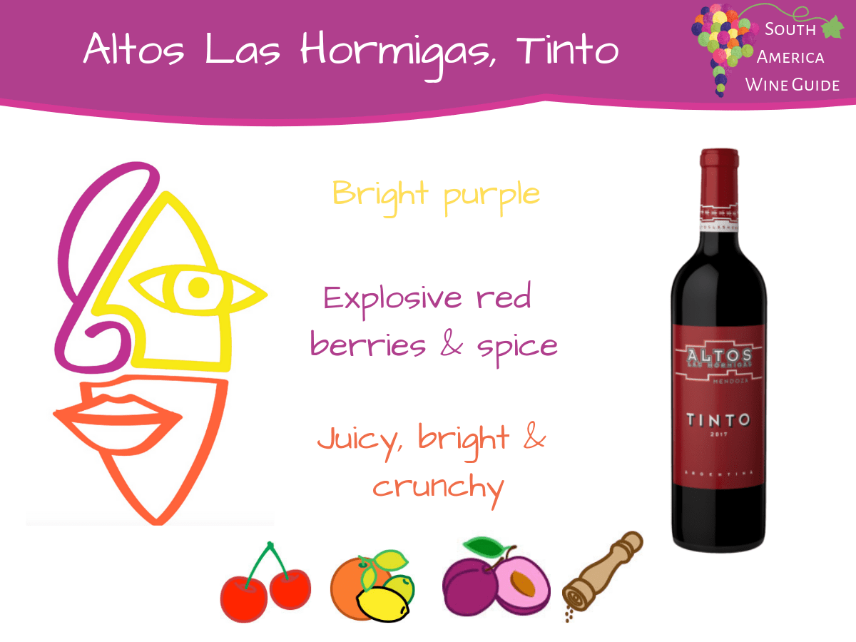 Altos Las Hormigas Tinto Malbec Bonarda Semillon blend, wine tasting notes