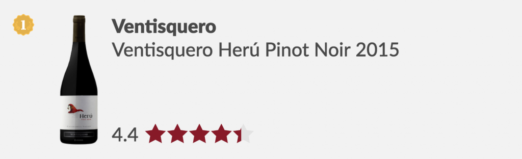 What's the best Chilean Pinot Noir according to Vivino?