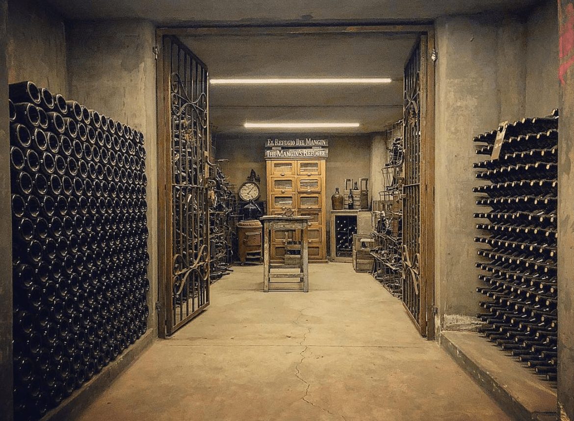 The cellar of Almanegra winery, Ernesto Catena vineyards. Guide to Mendoza wineries and South American wine.
