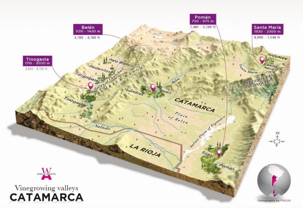 Guide to Catamarca wine region and wines and producers. Argentina wine guide