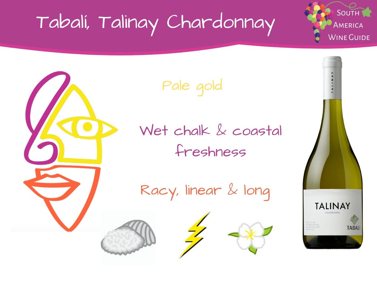 Wine tasting notes for Viña Tabali Talinay Chardonnay from Limari