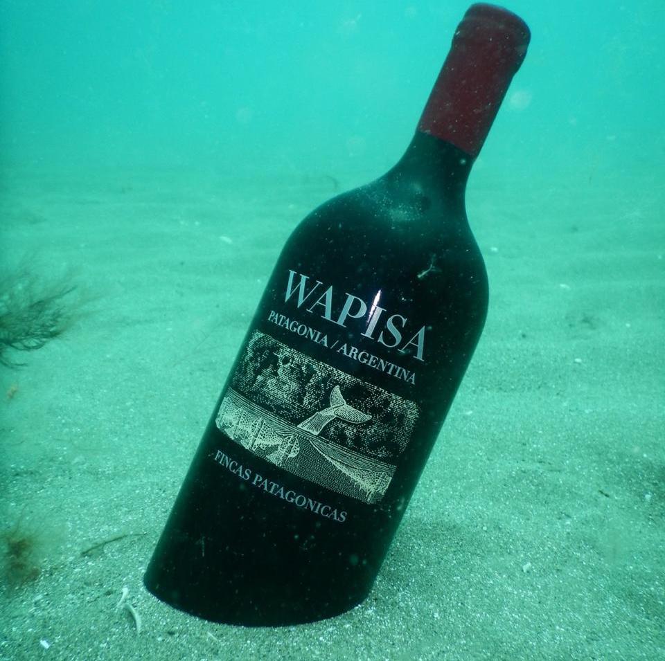 Underwater wine cellared in sea in Argentina, Wapisa