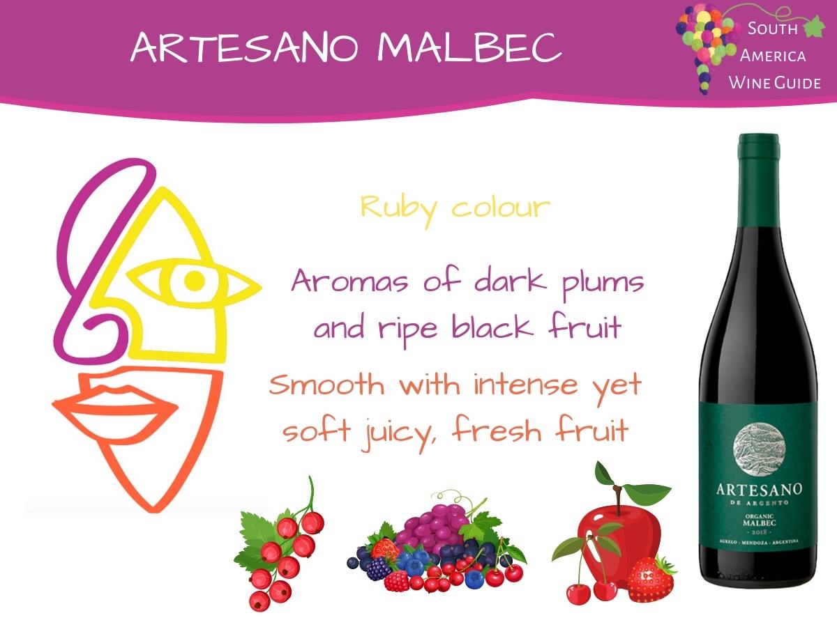 Wine tasting note for Artesano Malbec, Bodega Argento. Wines from Argentina