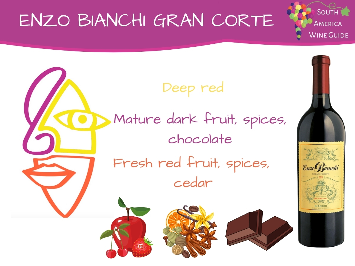 Gran Corte Enzo Bianchi Cabernet Sauvignon Malbec from Bodegas Bianchi, wine tasting note