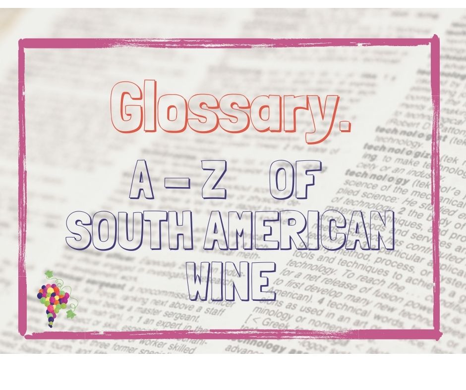 Glossary of South American wine terms. A to Z guide to Latin American wine