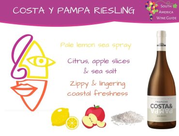 Costa y Pampa Riesling tasting note by Amanda Barnes for the South America Wine Guide