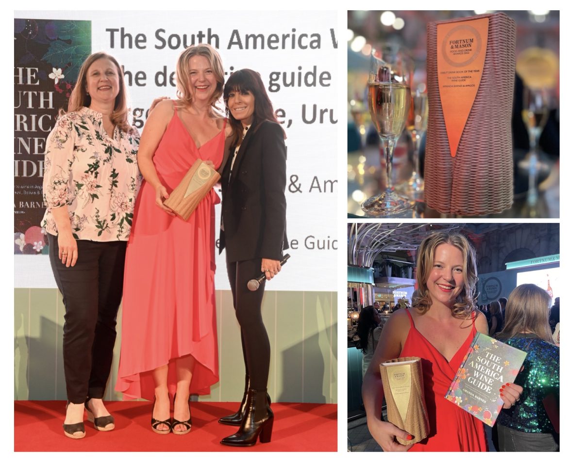 South America Wine Guide author Amanda Barnes Best Debut Drink Book Award Fortnum & Mason Awards