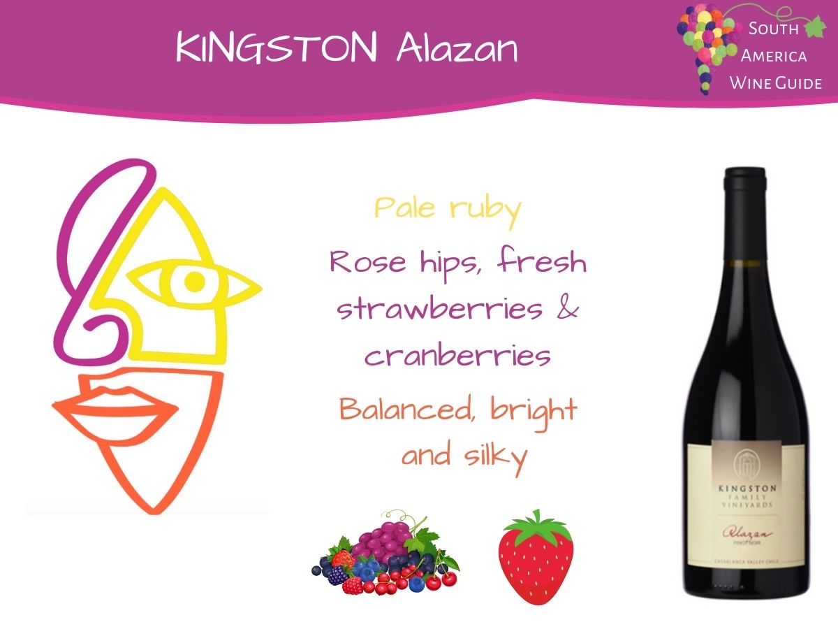 Kingston Alazan Pinot Noir from Casablanca in Chile