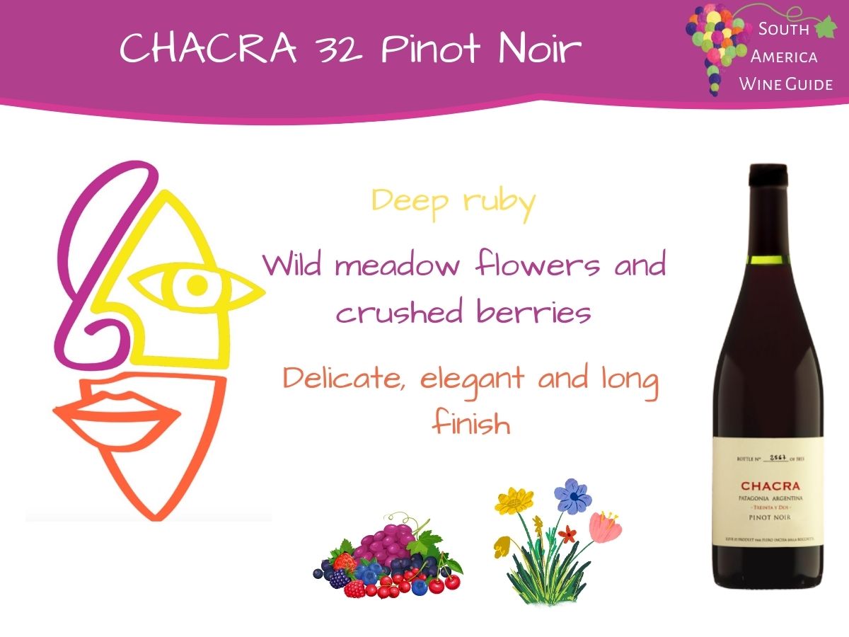 Wine tasting note for Bodega Chacra 32 Pinot Noir 2018