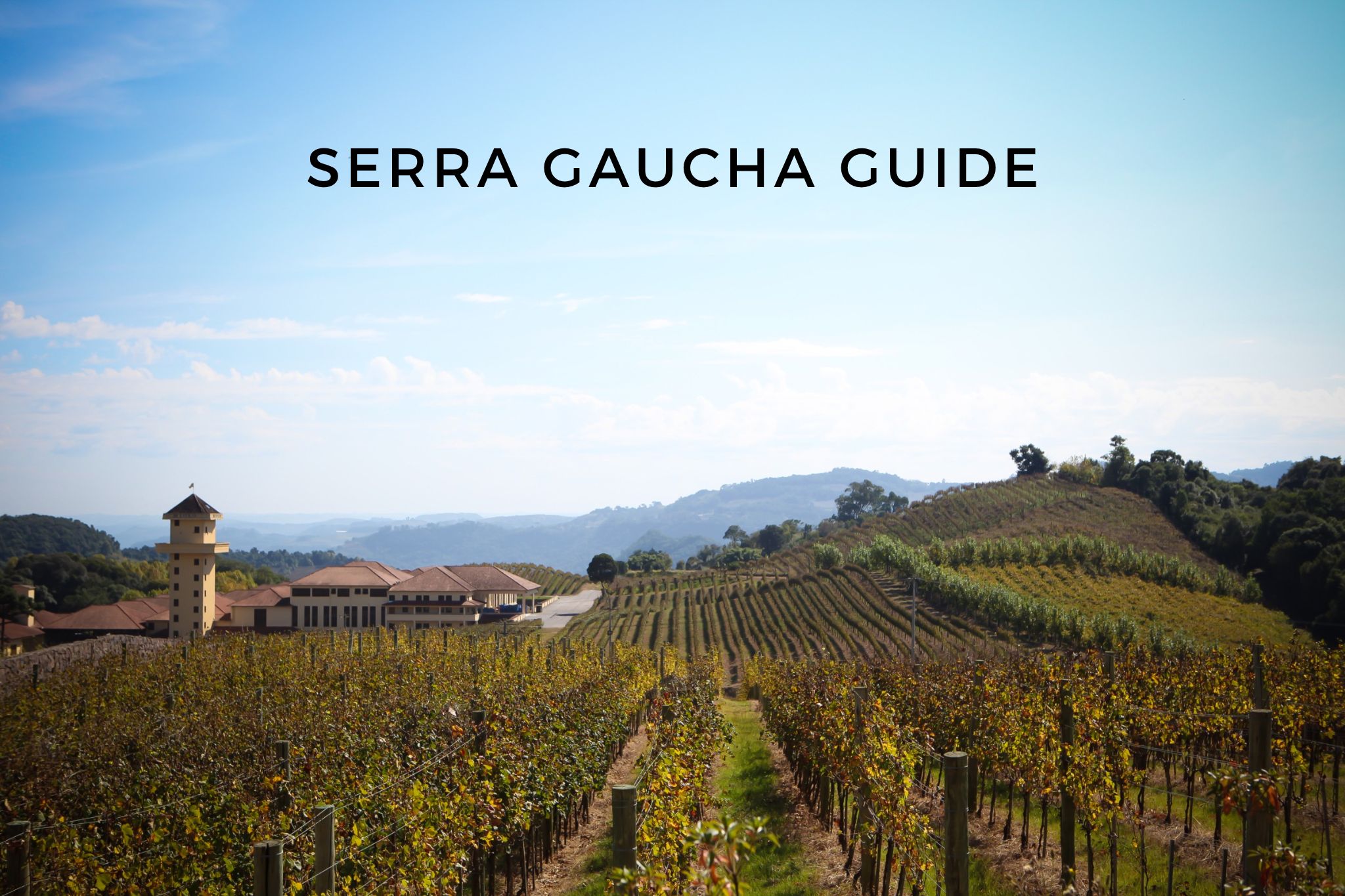 Serra gaucha wine region in Brazil